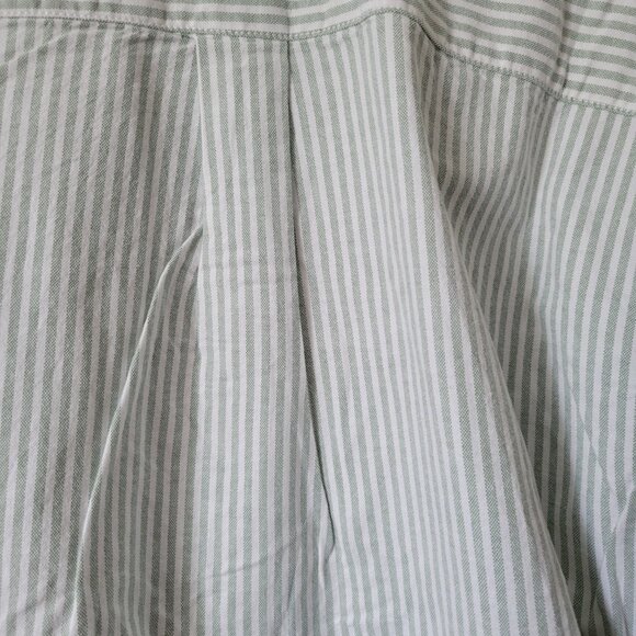GAP Oxford Shirt Men's Large Green/White Striped Button Down Dress Shirt NWT - Picture 10 of 10